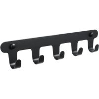 Вешалка для полотенец Fixsen Practica Черная арт-FX-805B-5 — фото 1, Крючки для полотенец