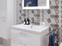 Зеркало Cersanit Led 060 Design Pro 80 с подсветкой с диммером, часами и подогревом арт-KN-LU-LED060*80-p-Os — фото 3, Зеркала в ванную комнату