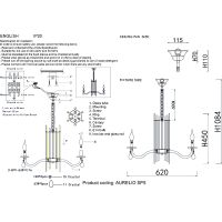 Люстра Crystal Lux Aurelio SP6 Gold Chrome Transparent Хром Золото Прозрачная арт-AURELIO SP6 GOLD+CHROME/TRANSPARENT — фото 5, Люстры