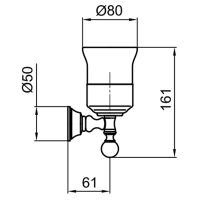 Стакан для зубных щеток Webert Karenina Бронза арт-KA500301065 — фото 2, Стаканы для зубных щеток