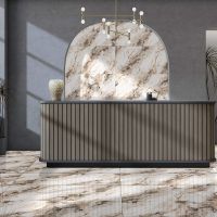 Керамогранит Belleza Embito Camel Gold Golden Glossy Carving 60х120 см арт-СК000042816 — фото 2, Керамогранит