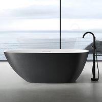 Товар: Ванна из искусственного камня Abber Dortmund 170x75 Черно-белая матовая без гидромассажа арт-AM9911BW - фото 1 Ванна из искусственного камня Abber Dortmund 170x75 Черно-белая матовая без гидромассажа арт-AM9911BW — фото 1, Ванны из искусственного камня