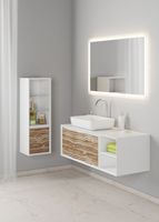 Шкаф пенал SanVit Стайл 32 в цвете Ral подвесной Желтый глянец арт-pstyle — фото 3, Пеналы для ванной комнаты