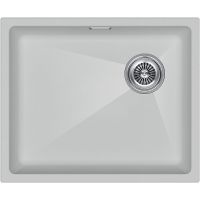 Кухонная мойка Paulmark Lumi 55 UNI-Skew Белая арт-LU55SK-WH — фото 1, Кухонные мойки