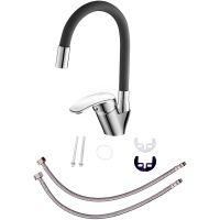 Смеситель для кухни Orange OneLife Хром Черный арт-P11-007cr — фото 2, Смесители для кухни