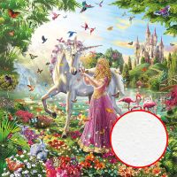 Фреска детская Ortograf Сказочная страна 6242 Фактура бархат FX Флизелин (3*3) Разноцветный, Замки/Животные/Люди арт-6242 (бархат FX) — фото 1, Фрески