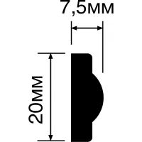 Молдинг HIWOOD 2000x20x7,5 мм арт-D1020 — фото 2, Молдинги