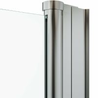 Шторка на ванну Triton Соло 75х140 профиль Хром стекло прозрачное арт-Щ0000038541 — фото 5, Шторки для ванной распашные