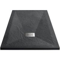 Душевой поддон из искусственного камня Vincea 100x100 Антрацит арт-VST-4SR1010A — фото 1, Душевые поддоны из искусственного камня