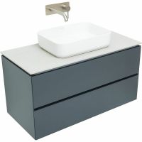 Тумба под раковину Allen Brau Infinity 100 подвесная Антрацит матовый арт-1.21003.AM — фото 5, Тумбы под раковину