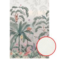 Фреска Ortograf Oasis 32756 Фактура флок FLK Флизелин (1,8*2,7) Серый/Зеленый, Деревья/Животные/Птицы арт-32756 (флок FLK) — фото 1, Фрески