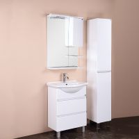 Зеркало со шкафом Onika Элита 60.01 R с подсветкой Белое арт-206020 — фото 2, Зеркальные шкафы в ванную