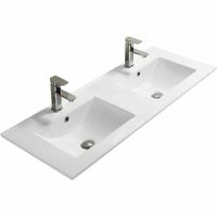 Тумба c раковиной SanVit Лира 120 в цвете Ral подвесная Белая глянцевая арт-klira2120W — фото 3, Тумбы с раковиной