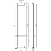 Электрический полотенцесушитель Allen Brau Infinity 44x180 зеркальный арт-8.21006.GL — фото 12, Электрические полотенцесушители