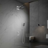 Душевая система Vincea Inspire с термостатом Хром арт-VSFW-3I21MT4CH — фото 2, Встраиваемые душевые комплекты