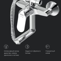 Душевая система AM.PM Sunny Хром арт-F0785C900 — фото 15, Душевые стойки