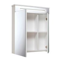 Зеркальный шкаф Runo Парма 60 с подсветкой Белый арт-00000001147 — фото 2, Зеркальные шкафы в ванную