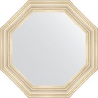 Зеркало Evoform Octagon 79х79 в багетной раме - Травленое серебро 99 мм арт-BY 3822 — фото 1, Зеркала в ванную комнату