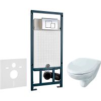 Комплект унитаза Rosa Элеганс Люкс Вн УнБ32 4620008195438 с сиденьем Микролифт и инсталляцией WeltWasser WW Marberg 507 10000005949+10000005953 с клавишей смыва Хром глянцевый арт-4620008195438+10000005949+10000005953 — фото 1, Комплекты унитаз + инсталляция