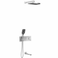 Душевая система Vincea с термостатом Хром арт-VSFW-432T1CH — фото 1, Встраиваемые душевые комплекты
