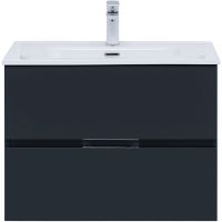 Тумба под раковину Aquanet Алвита New 70 подвесная Антрацит арт-303908 — фото 5, Тумбы под раковину