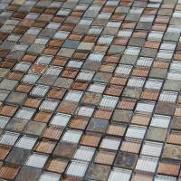 Мозаика Caramelle mosaic Naturelle 8 мм Alcantara Ruggine 29,8x29,8 см арт-00-00002466 — фото 2, Мозаика