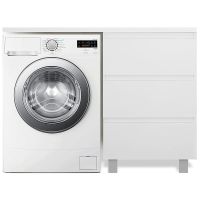 Тумба с раковиной Эстет Dallas Luxe 130 R Белая арт-ФР-00002271 — фото 1, Тумбы с раковиной