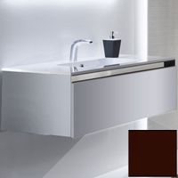 Тумба с раковиной SanVit Кубэ-1 120 в цвете Ral подвесная Шоколад арт-kkube1120 — фото 1, Тумбы с раковиной