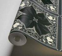 Обои AS Creation Karl Lagerfeld Винил на флизелине (0,53*10,05) Черный, Цветы/Геометрия арт-37845-2 — фото 2, Обои для стен