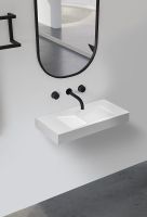 Раковина Abber Stein 100 Белая матовая арт-AS2641 — фото 3, Раковины подвесные