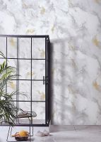 Обои Alessandro Allori Rebecca Винил на флизелине (1,06*10,05) Серый, Мрамор/Под камень арт-15009-2 — фото 2, Обои для стен