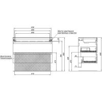 Тумба под раковину Aquanet Нота New 100 подвесная Дуб веллингтон табак арт-334194 — фото 13, Тумбы под раковину