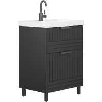 Тумба под раковину Corozo Терра 60 Графит матовый арт-SD-00001324 — фото 3, Тумбы под раковину