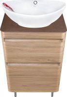 Тумба под раковину Style Line Атлантика Люкс Plus 60 Ясень перламутр арт-СС-00002216 — фото 8, Тумбы под раковину