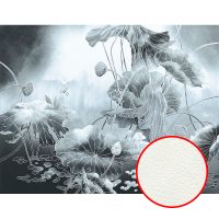 Фреска Ortograf Grafika Natura 31542 Фактура флок FLK Флизелин (3,5*2,7) Черный/Голубой, Цветы/Абстракция арт-31542 (флок FLK) — фото 1, Фрески