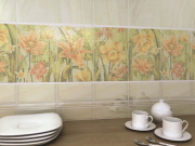 Керамическая плитка Kerama Marazzi Летний сад фисташковый грань настенная 19015 20х9,9 см арт-19015 N — фото 2, Керамическая плитка