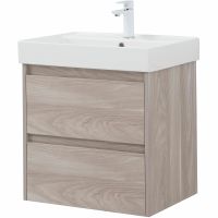 Тумба с раковиной Aquanet Nova Lite 60 подвесная Орех светлый арт-305236 — фото 3, Тумбы с раковиной