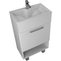 Тумба с раковиной 1MarKa July 50Н Белый глянец арт-У85932 — фото 2, Тумбы с раковиной