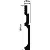 Плинтус HIWOOD 2000x180x24 мм арт-B180V2 — фото 2, Плинтуса напольные