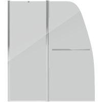 Товар: Шторка на ванну Grossman 120 Хром арт-GR-100/2 - фото 2 Шторка на ванну Grossman 120 Хром арт-GR-100/2 — фото 2, Шторки для ванной распашные