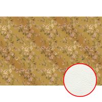 Фреска Ortograf Silver&Gold 32818 Фактура флок FLK Флизелин (4*2,7) Золото/Разноцветный, Цветы/Птицы арт-32818 (флок FLK) — фото 1, Фрески