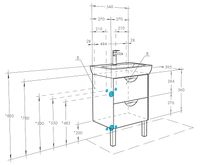 Тумба под раковину Aquaton Сильва 54 Дуб фьорд арт-1A211801SIW60 — фото 7, Тумбы под раковину