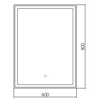 Зеркало Silver Mirrors Рига-2 60 с подсветкой с сенсорным выключателем и подогревом арт-ФР-00001484 — фото 5, Зеркала в ванную комнату