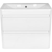 Тумба под раковину Style Line Атлантика Люкс Plus 80 подвесная Белая арт-СС-00000691 — фото 1, Тумбы под раковину