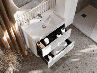 Тумба под раковину Roca Ona 80 подвесная Белая матовая арт-A857630509 — фото 5, Тумбы под раковину