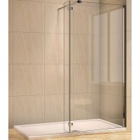 Душевая перегородка WeltWasser WW400 60G+30G профиль Хром стекло прозрачное арт-10000008001 — фото 1, Душевые перегородки