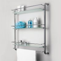 Товар: Стеклянная полка WasserKRAFT Хром арт-K-2033 - фото 2 Стеклянная полка WasserKRAFT Хром арт-K-2033 — фото 2, Полки для ванной и душа