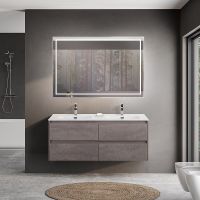 Тумба под раковину BelBagno Kraft 120 подвесная Cemento Grigio арт-KRAFT-1200-4C-SO-2-CG — фото 15, Тумбы под раковину