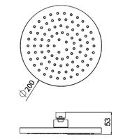 Верхний душ AM.PM Tender Хром арт-F0500400 — фото 2, Верхние души