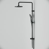 Товар: Комплект душевого уголка с душевой системой и аксессуарами AM.PM Gem S 90x90 профиль Черный матовый стекло прозрачное арт-WK93EP - фото 12 Комплект душевого уголка с душевой системой и аксессуарами AM.PM Gem S 90x90 профиль Черный матовый стекло прозрачное арт-WK93EP — фото 12, Квадратные душевые уголки